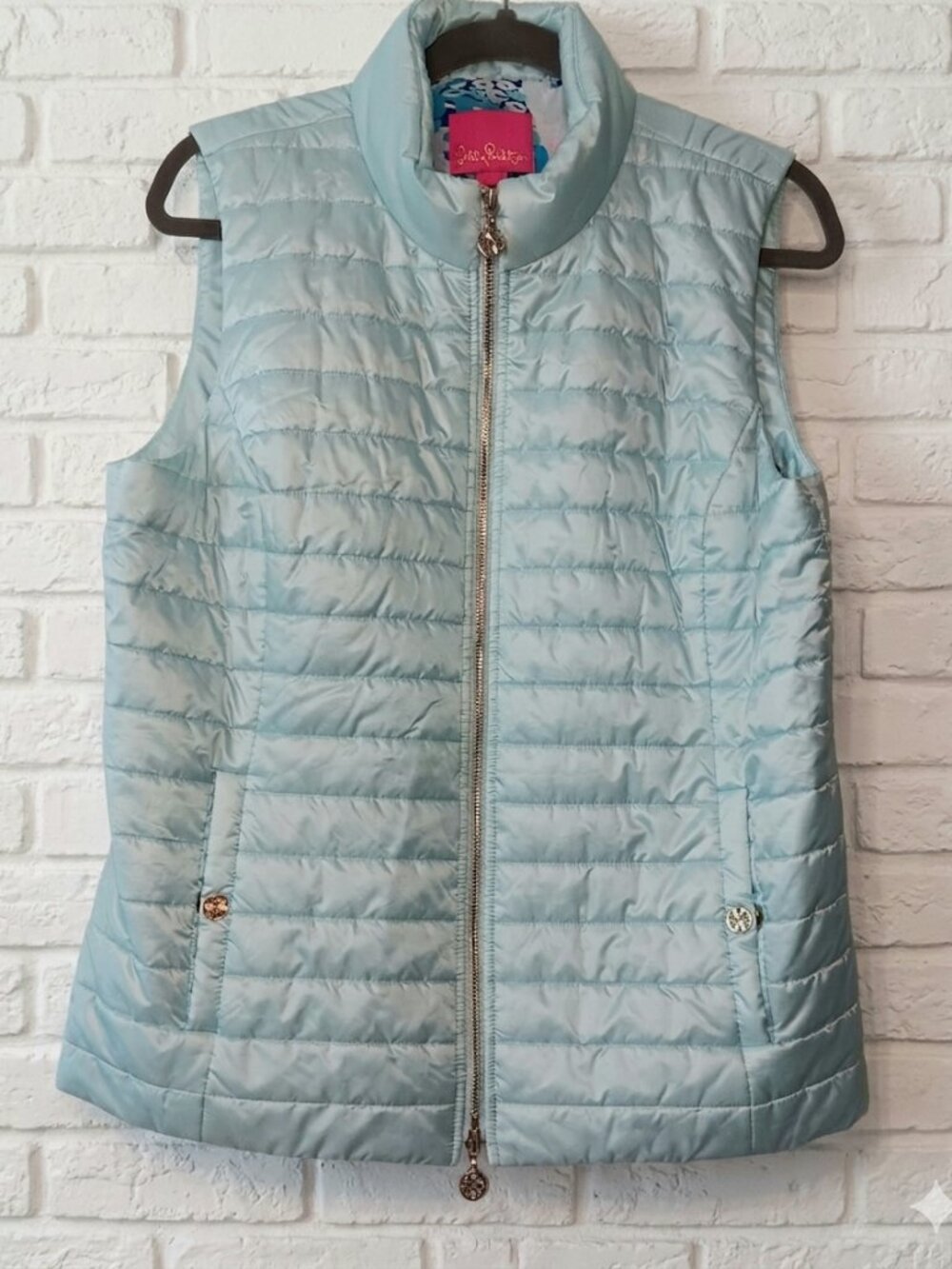 Lilly Pulitzer Quilted Puffer Vest Large
